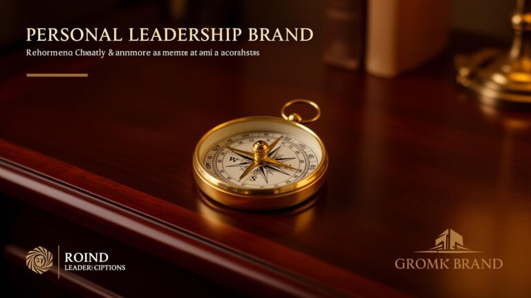 Compass on a table, title Personal Leadership Brand